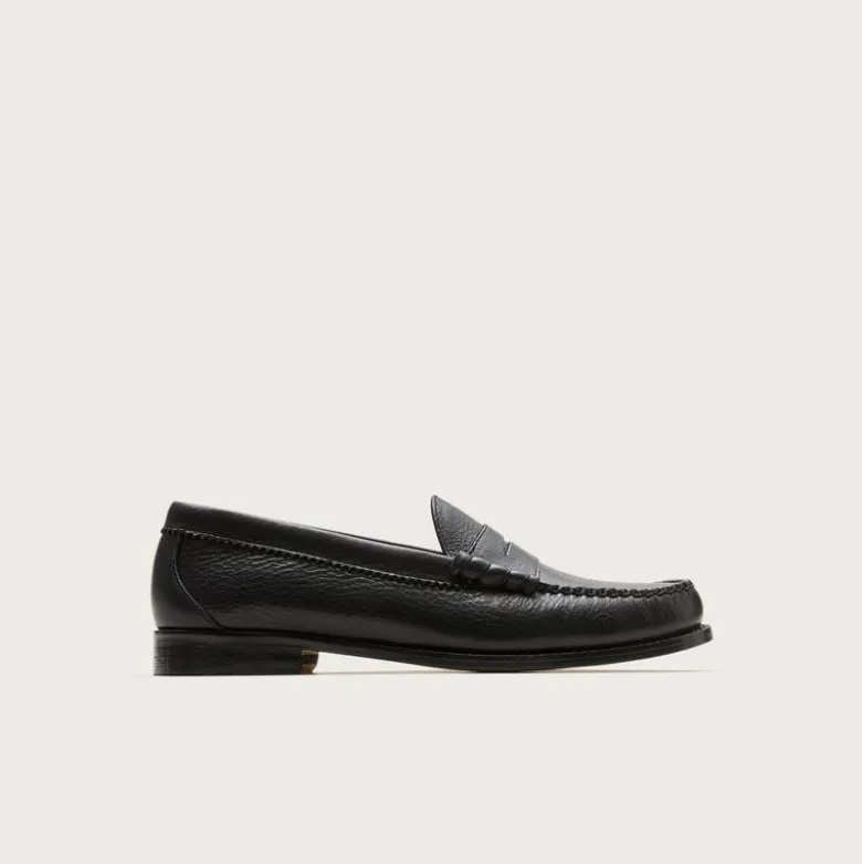 Camden tumbled leather loafers with leather soles