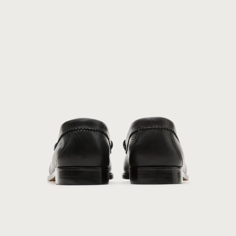 Camden tumbled leather loafers with leather soles