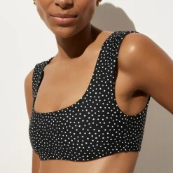 Cap-sleeve bikini top in Classic Sculpt™