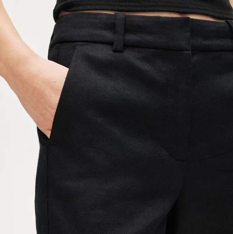 Carolina flare pant in stretch linen blend