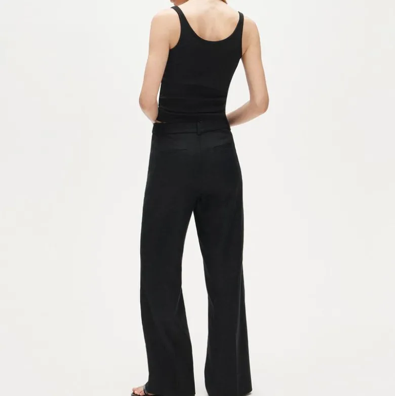 Carolina flare pant in stretch linen blend
