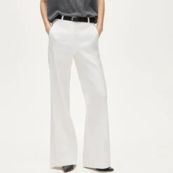 Carolina flare pant in stretch linen blend