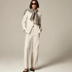 Carolina flare pant in stretch linen blend