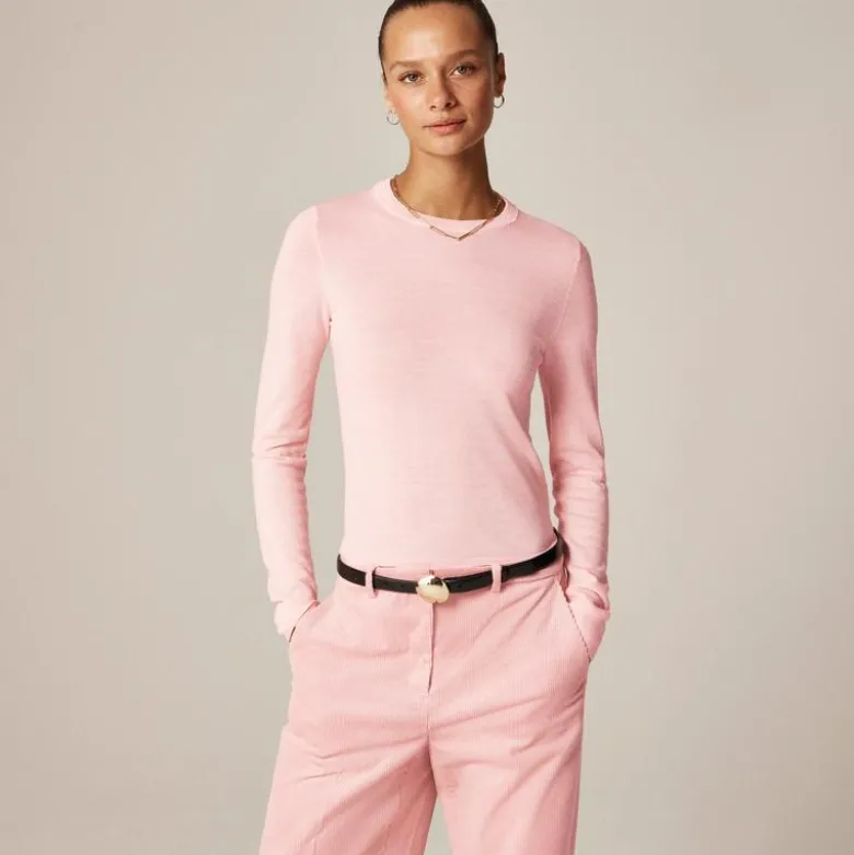 Carolyn fitted crewneck sweater in merino wool