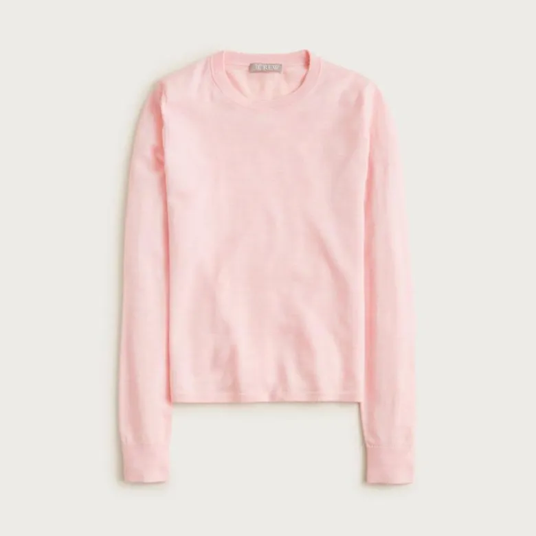 Carolyn fitted crewneck sweater in merino wool