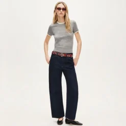 Carolyn layered sweater-tee in merino wool