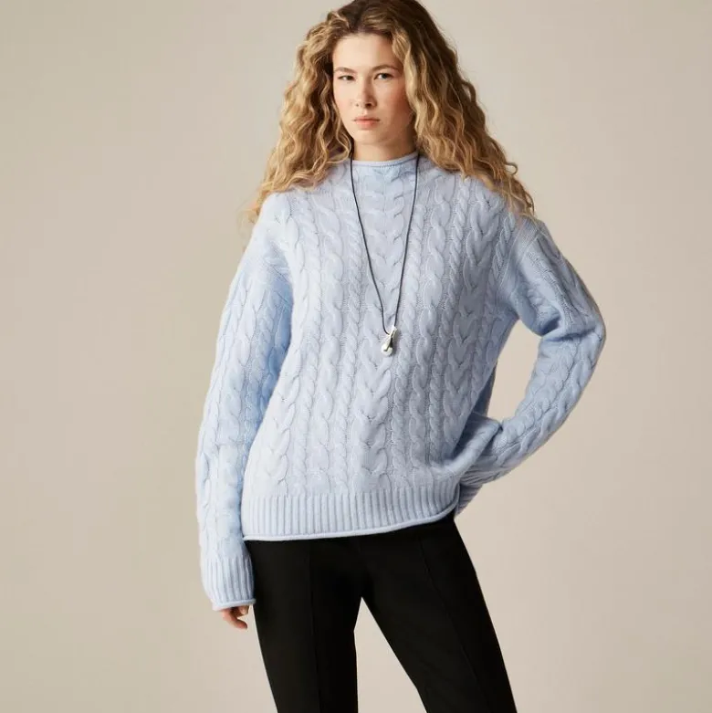 Cashmere cable-knit 2025 Rollneck™ sweater