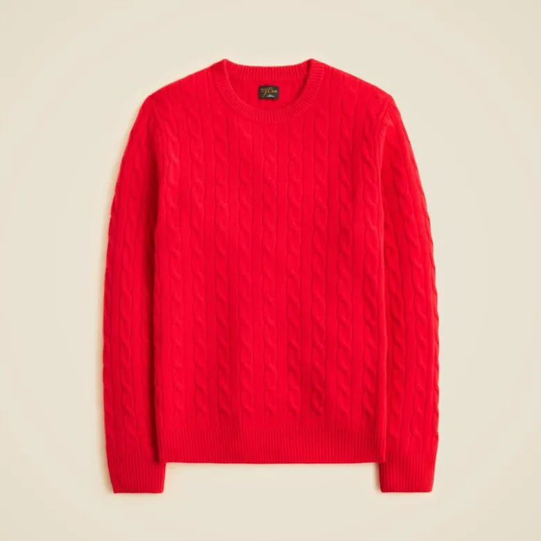 Cashmere cable-knit sweater