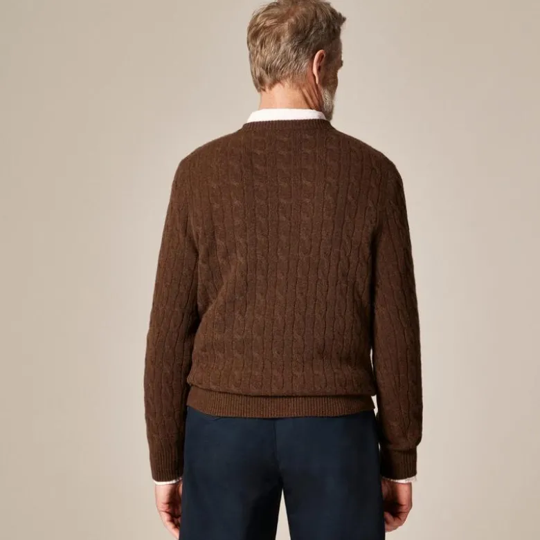 Cashmere cable-knit sweater