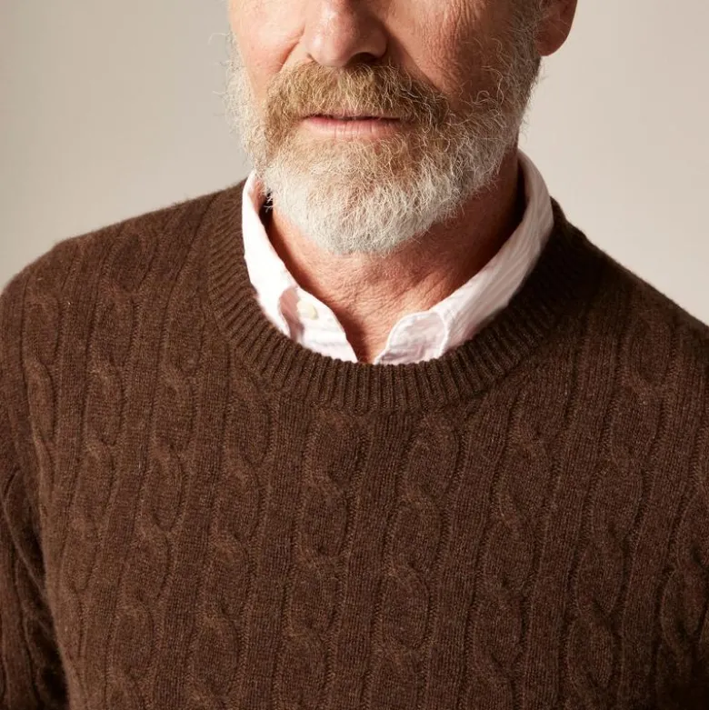 Cashmere cable-knit sweater