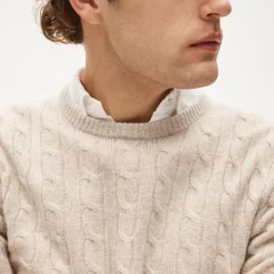 Cashmere cable-knit sweater