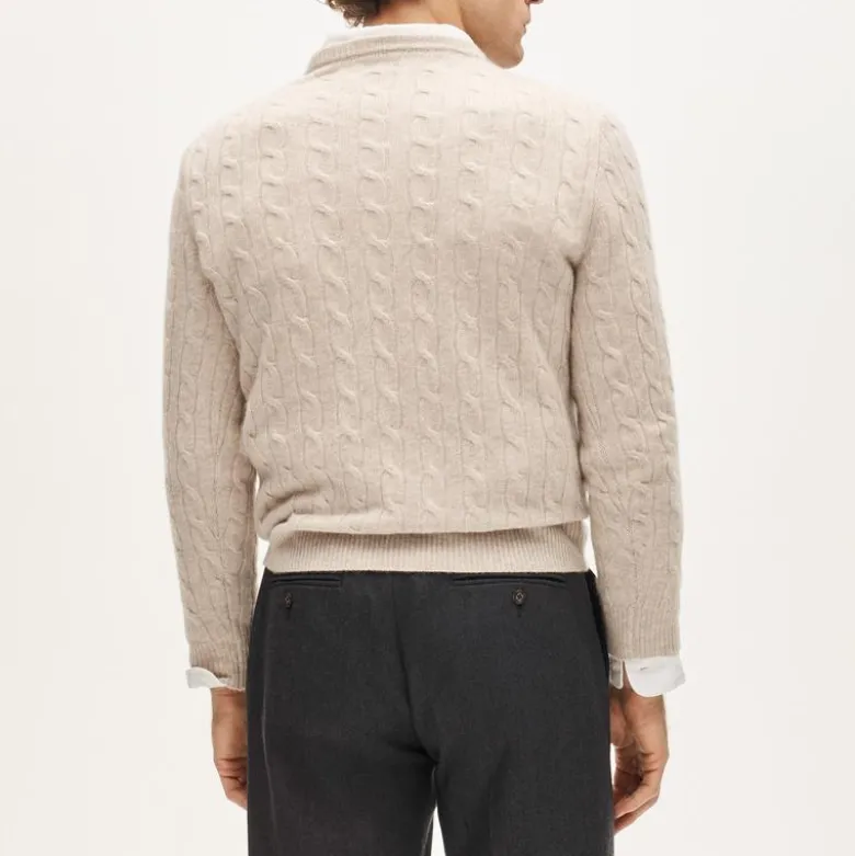 Cashmere cable-knit sweater