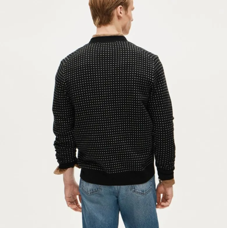 Cashmere cardigan in dot