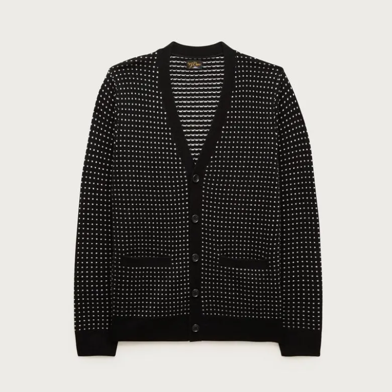 Cashmere cardigan in dot