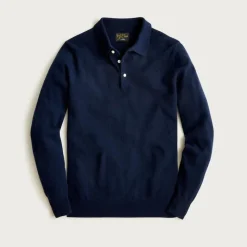 Cashmere collared sweater-polo