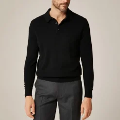Cashmere collared sweater-polo