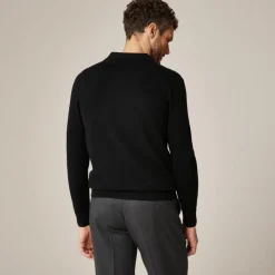 Cashmere collared sweater-polo