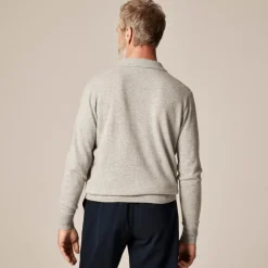 Cashmere collared sweater-polo