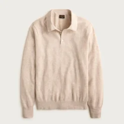 Cashmere collared sweater-polo