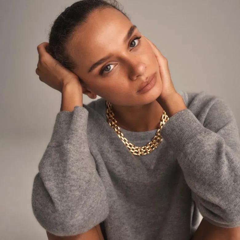 Cashmere crewneck sweatshirt