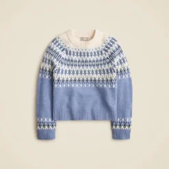 Cashmere diamond Fair Isle sweater