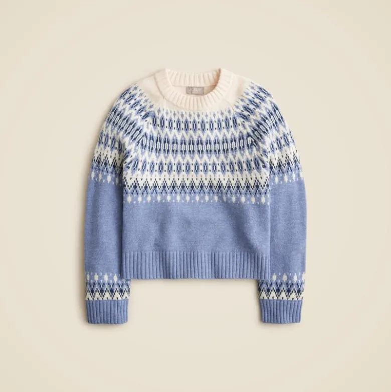 Cashmere diamond Fair Isle sweater