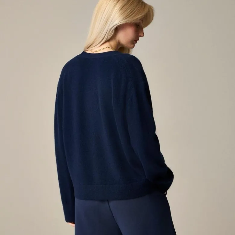 Cashmere patch-pocket cardigan