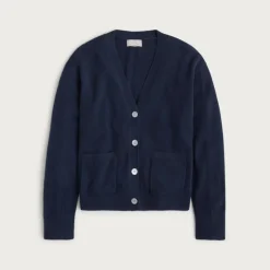 Cashmere patch-pocket cardigan