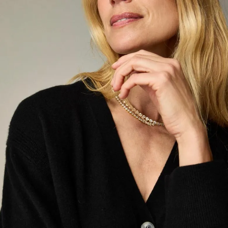 Cashmere patch-pocket cardigan