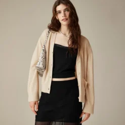 Cashmere patch-pocket cardigan
