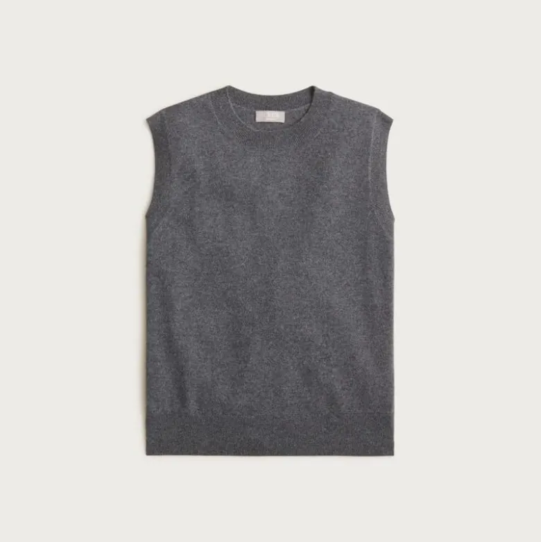 Cashmere relaxed sweater-vest