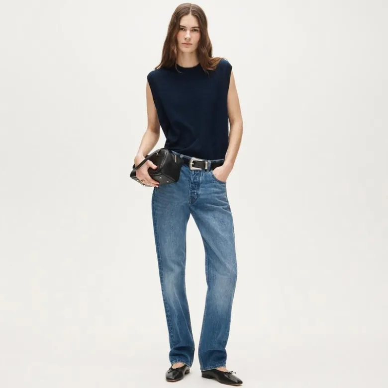 Cashmere relaxed sweater-vest