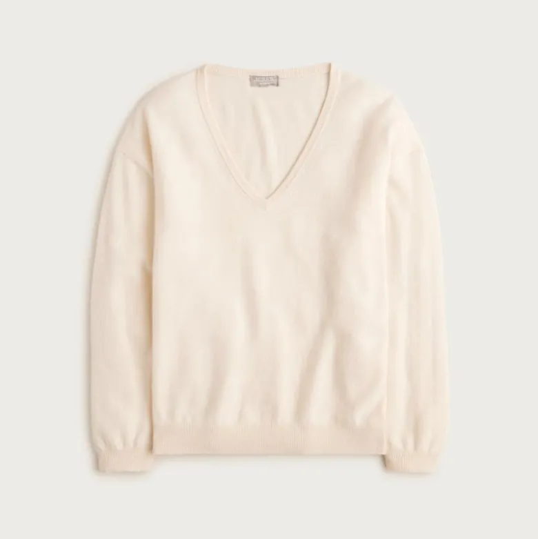 Cashmere relaxed V-neck sweater