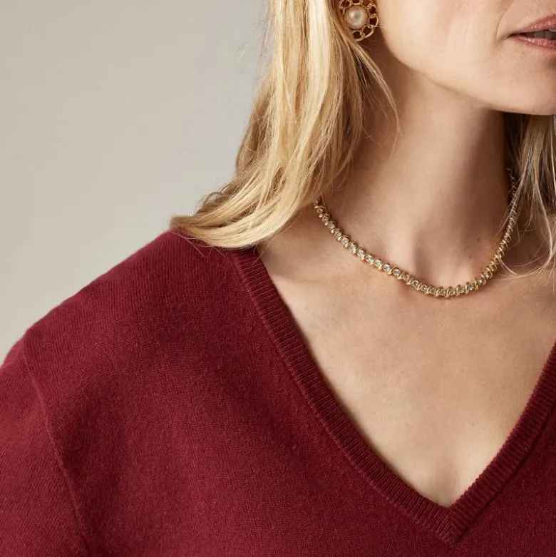 Cashmere relaxed V-neck sweater