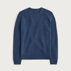 Cashmere rib-knit crewneck sweater