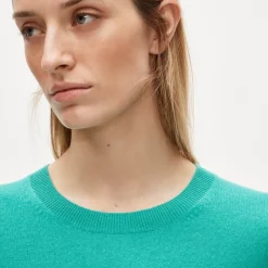 Cashmere shrunken T-shirt