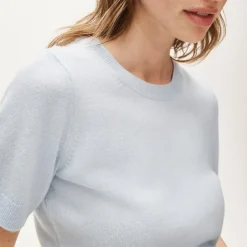 Cashmere shrunken T-shirt