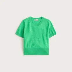 Cashmere shrunken T-shirt