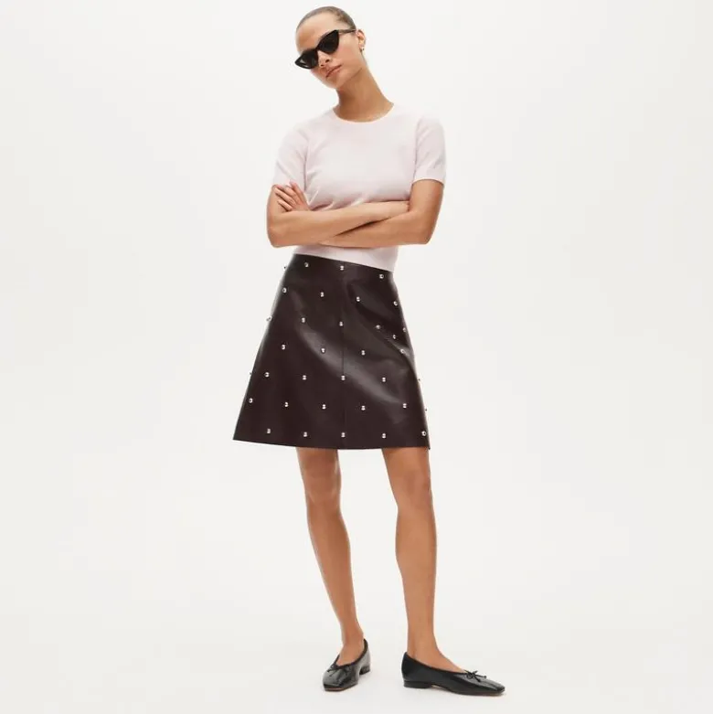 Cashmere shrunken T-shirt