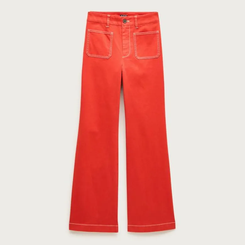 Charley kickout cropped pant in chino