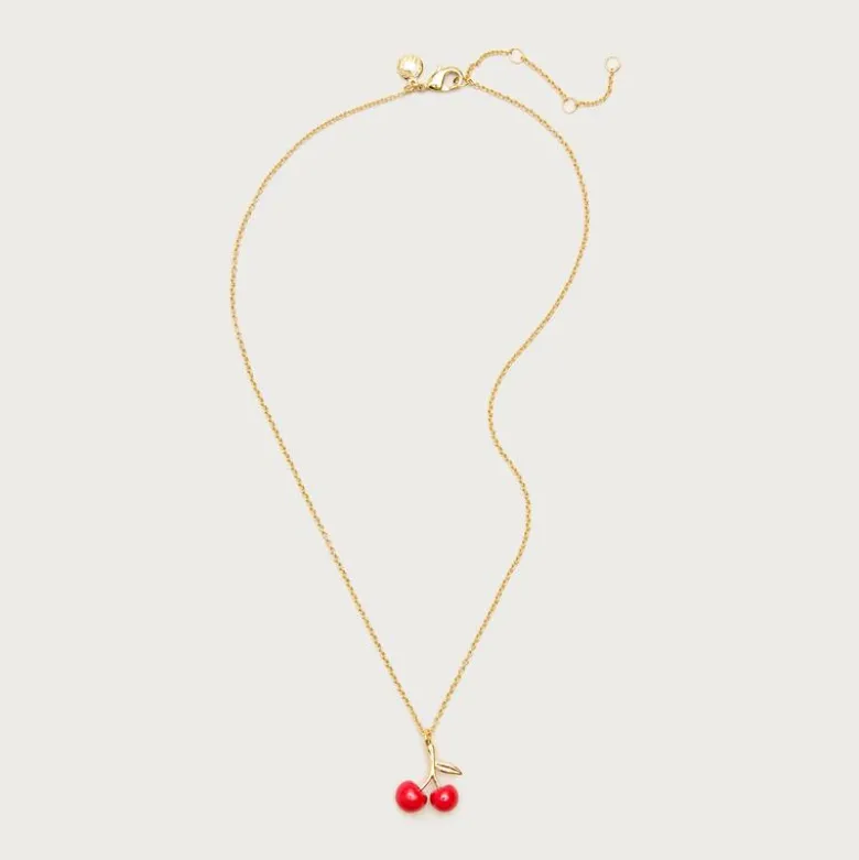Cherry charm necklace