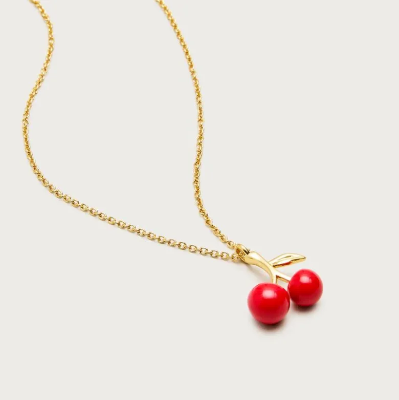 Cherry charm necklace