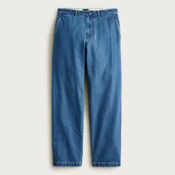 Classic chino in dobby indigo stripe