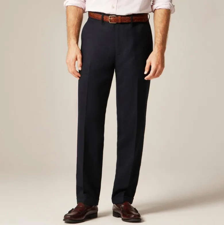 Classic creased wool trouser