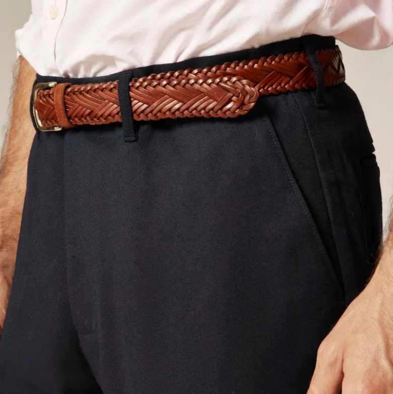 Classic creased wool trouser