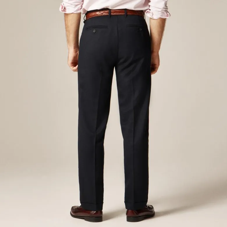 Classic creased wool trouser