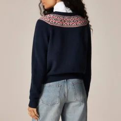 Classic Fair Isle cardigan in vintage wool