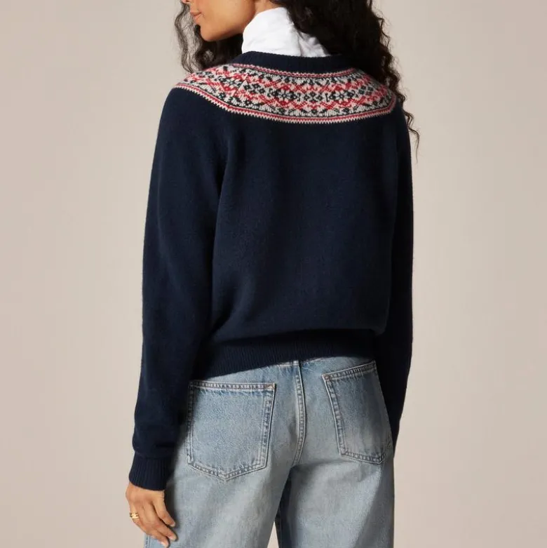 Classic Fair Isle cardigan in vintage wool