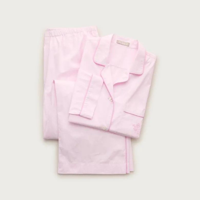 Classic "Mom" pajama pant set in end-on-end cotton