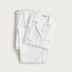 Classic pajama pant set in end-on-end cotton
